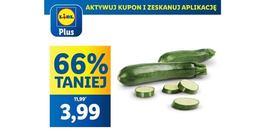 Lidl: KUPON -66% na cukinię 30.04.2025