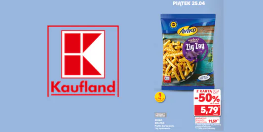 Kaufland: -50% na frytki karbowane Aviko Zig Zag 25.04.2025