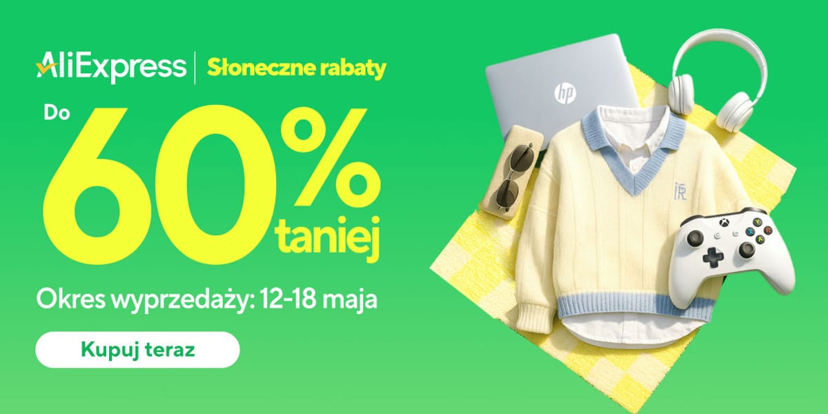 AliExpress: KOD rabatowy Do -50$ i zniżki do -60%
