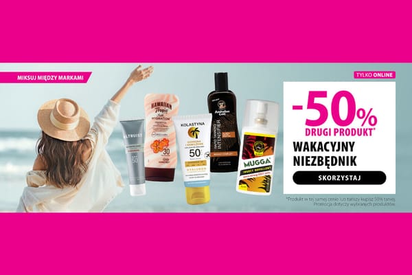: -50% na wybrane produkty