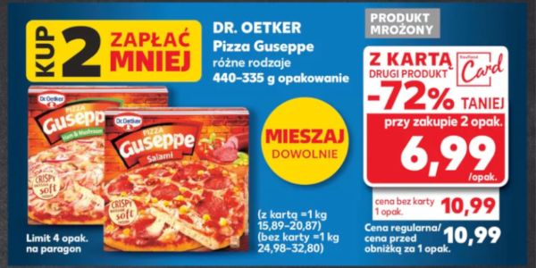 Kaufland: -72% na pizzę Guseppe 12.09.2024