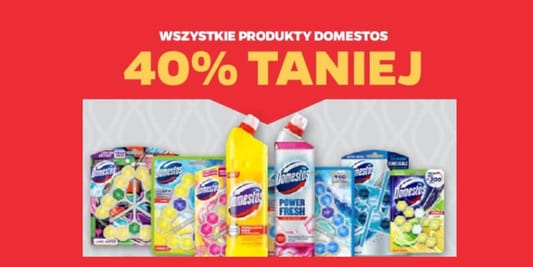 Netto: -40% na wszystkie produkty Domestos 15.05.2025