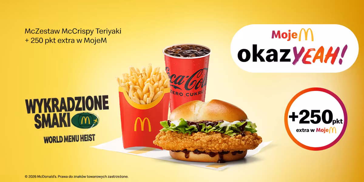 McDonald's: McZestaw McCrispy Teryaki + extra punkty MojeM