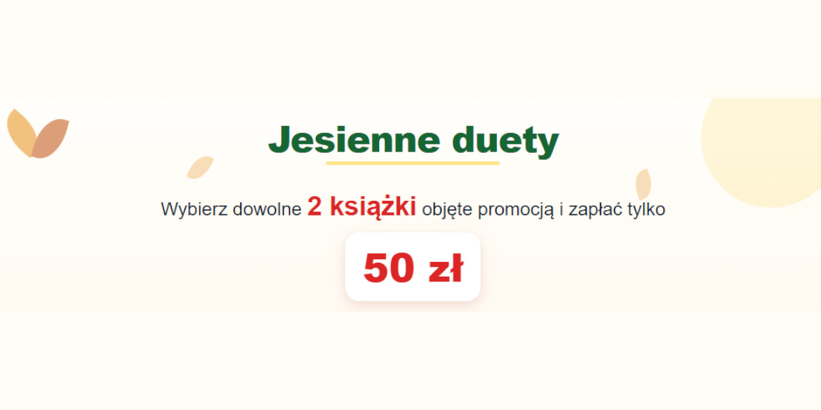 TaniaKsiazka.pl: 50 zł za 2 dowolne książki 22.10.2026
