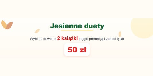 TaniaKsiazka.pl: 50 zł za 2 dowolne książki 22.10.2026