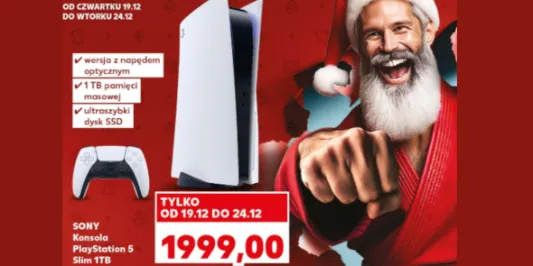 Kaufland: 1999 zł za konsole PlayStation 5 Slim 1 TB 19.12.2024