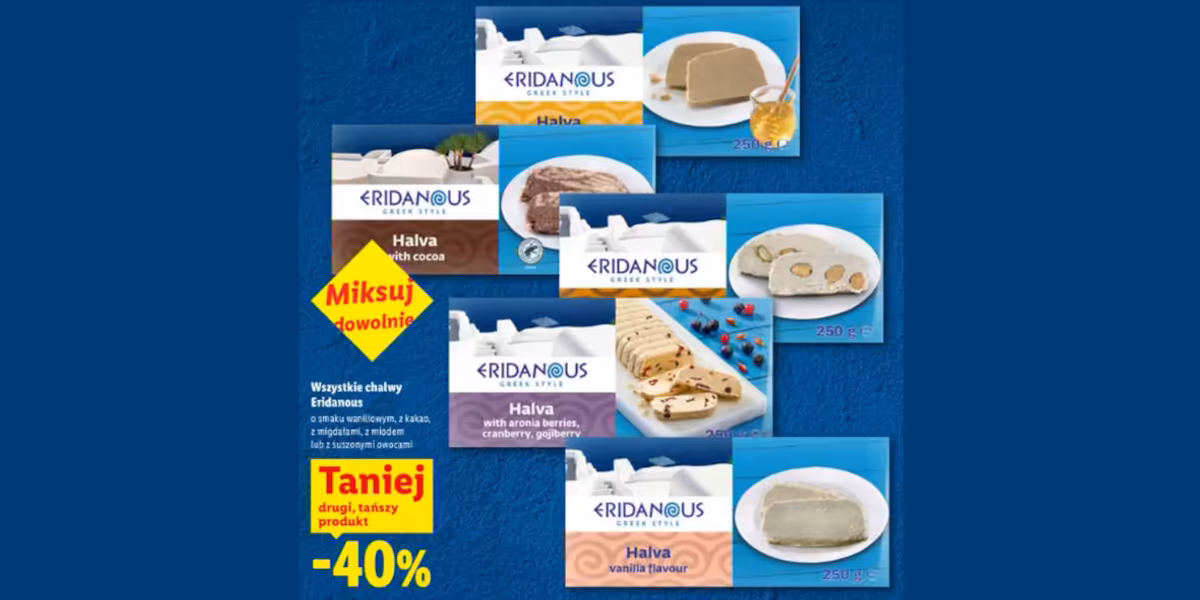 Lidl: -40% na wszystkie chałwy