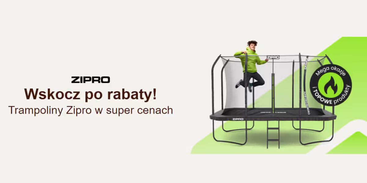 morele.net: Trampoliny Zipro w super cenach