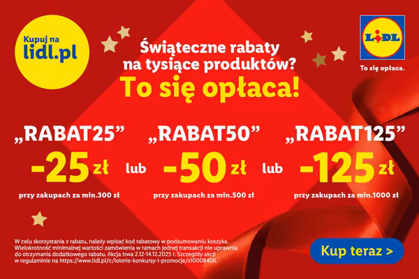 Lidl: KOD rabatowy Do -125 zł na świąteczne zakupy