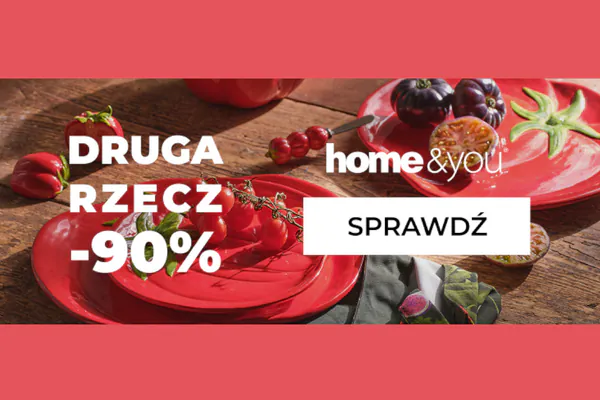 : -90% na drugą rzecz w home&you