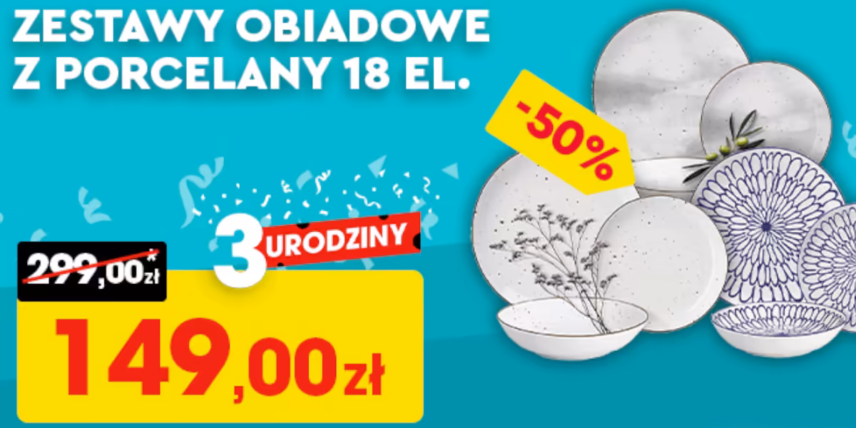 Biedronka Home: -50% na zestawy obiadowe z porcelany
