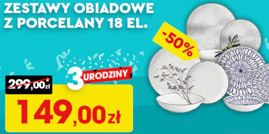 Biedronka Home: -50% na zestawy obiadowe z porcelany 12.06.2025