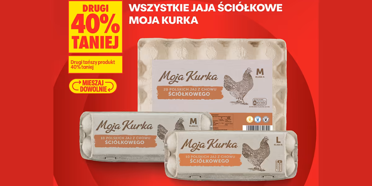 Biedronka: -40% na wszystkie jaja ściółkowe