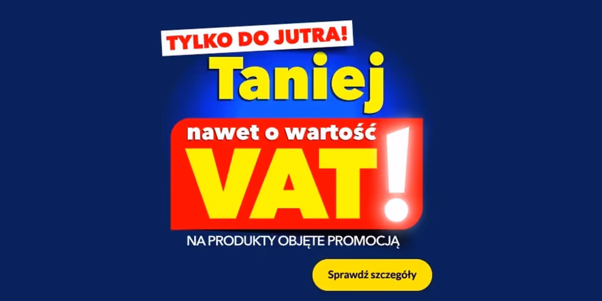 RTV EURO AGD: Taniej o VAT!