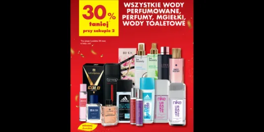 Biedronka: -30% na wody perfumowane, perfumy, mgiełki 21.01.2025