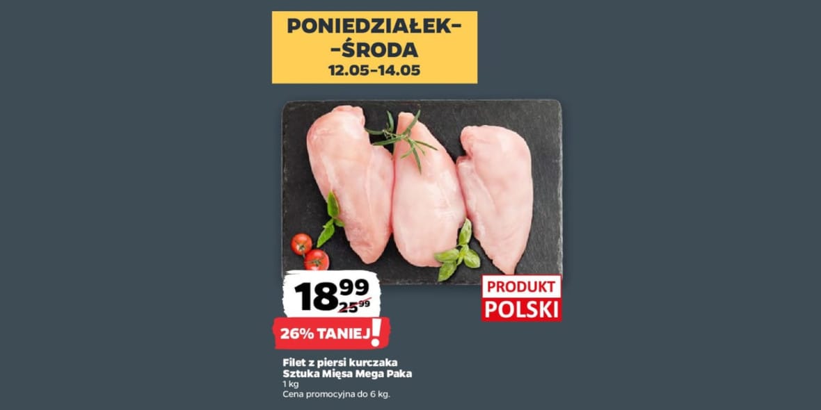 Netto: -26% na filet z piersi polskiego kurczaka 12.05.2025