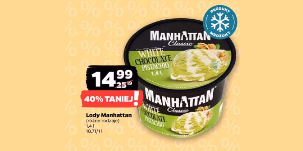 Netto: -40% na lody Manhattan