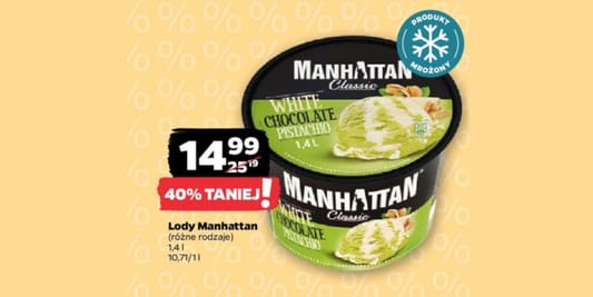 Netto: -40% na lody Manhattan 10.06.2025