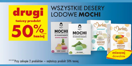 Biedronka: -50% na wszystkie desery lodowe Mochi 20.05.2025