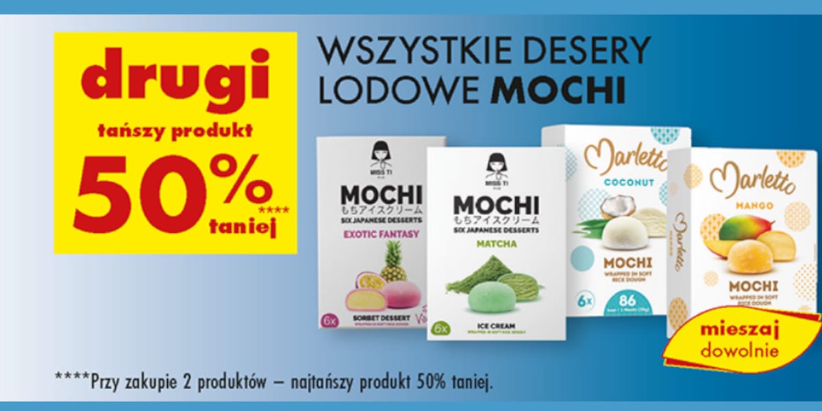 Biedronka: -50% na wszystkie desery lodowe Mochi