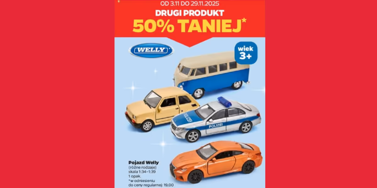 Netto: -50% na pojazdy Welly