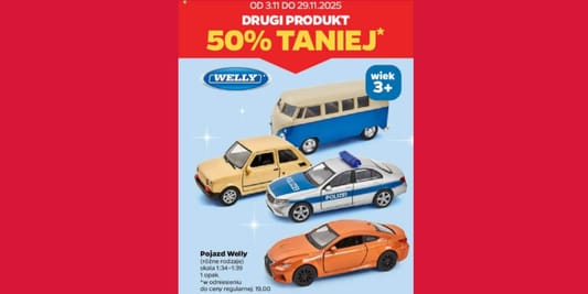Netto: -50% na pojazdy Welly 03.11.2025