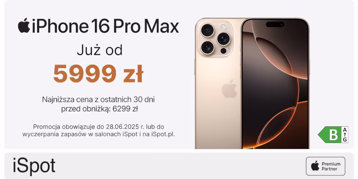 iSpot: Od 5999 zł za iPhone Pro Max
