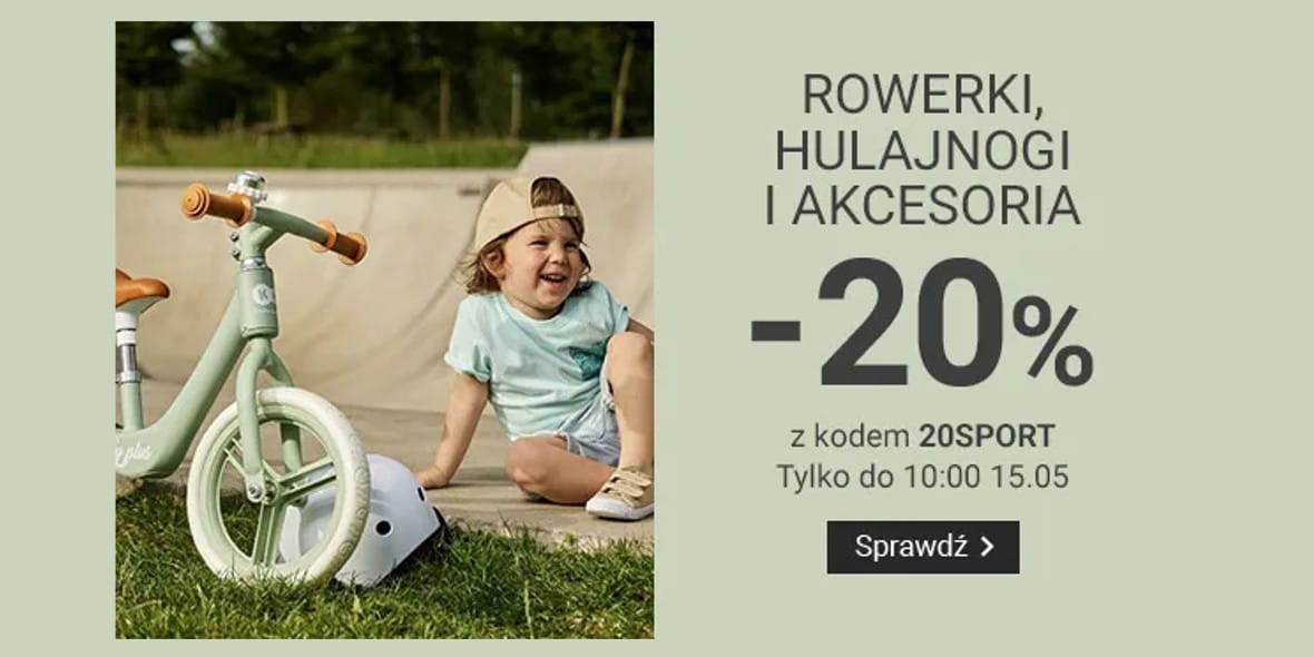 Smyk: KOD rabatowy -20% na rowerki, hulajnogi i akcesoria 13.05.2025
