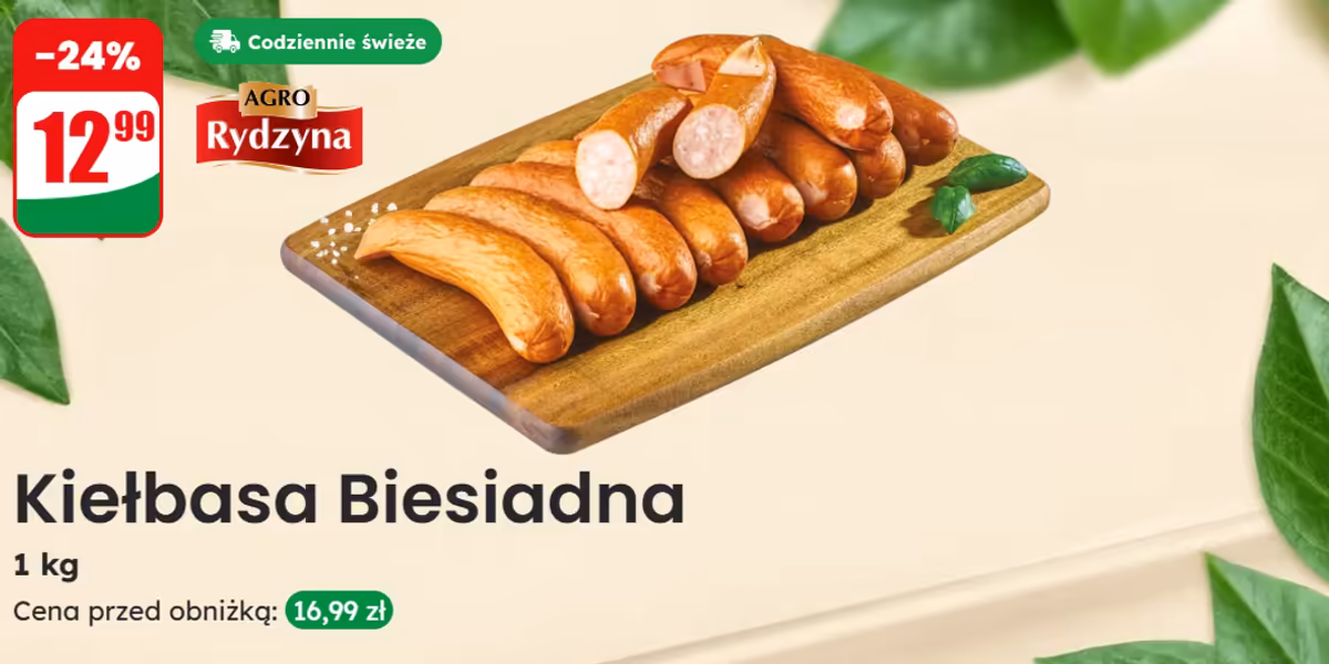 Dino: -24% na kiełbasę Biesiadną
