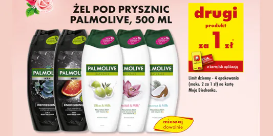 Biedronka: 1 zł za żele pod prysznic Palmolive - drugi produkt 20.05.2025