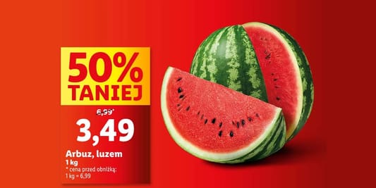 Lidl: -50% na arbuzy 26.05.2025