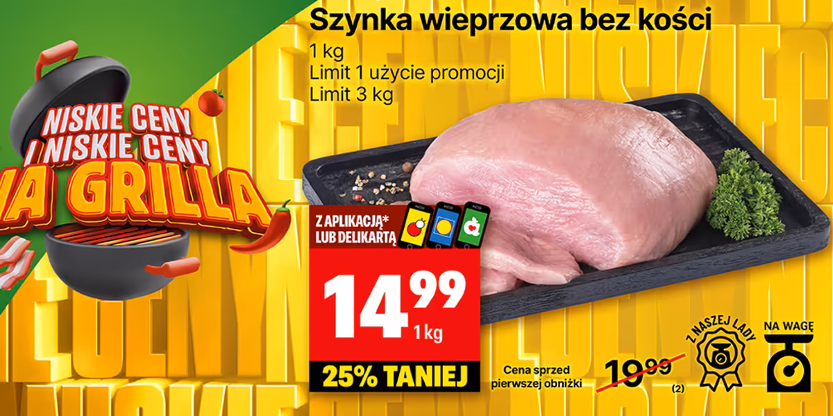Delikatesy Centrum: -25% na szynkę wieprzową