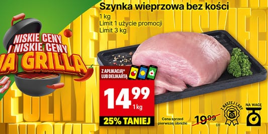 Delikatesy Centrum: -25% na szynkę wieprzową 09.06.2025