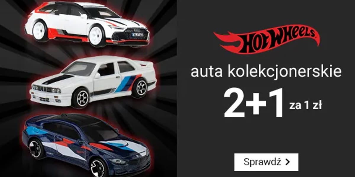 Smyk: 2+1 za 1 zł na Hot Wheels