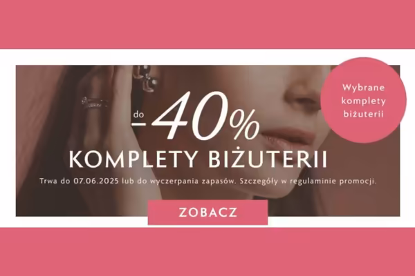 : Do -40% na wybrane komplety biżuterii