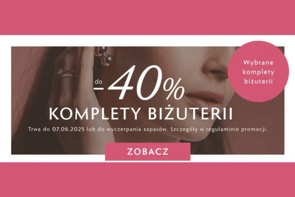 : Do -40% na wybrane komplety biżuterii