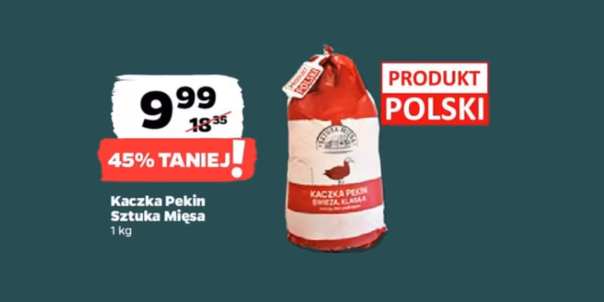 Netto: -45% na polską kaczkę Pekin