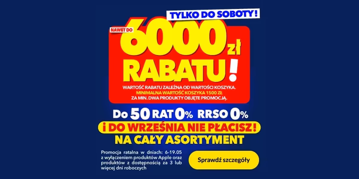 RTV EURO AGD: Do -6000 zł przy zakupie min. dwóch produktów