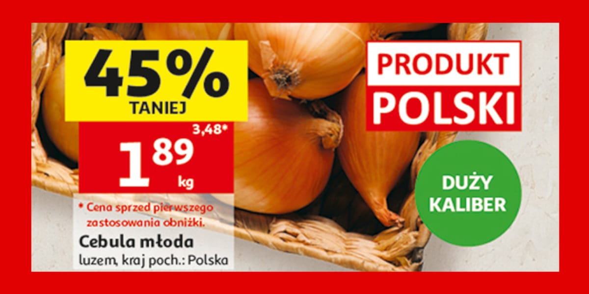 Auchan: -45% na cebulę młodą