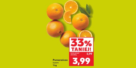 Kaufland: -33% na pomarańcze 15.10.2026