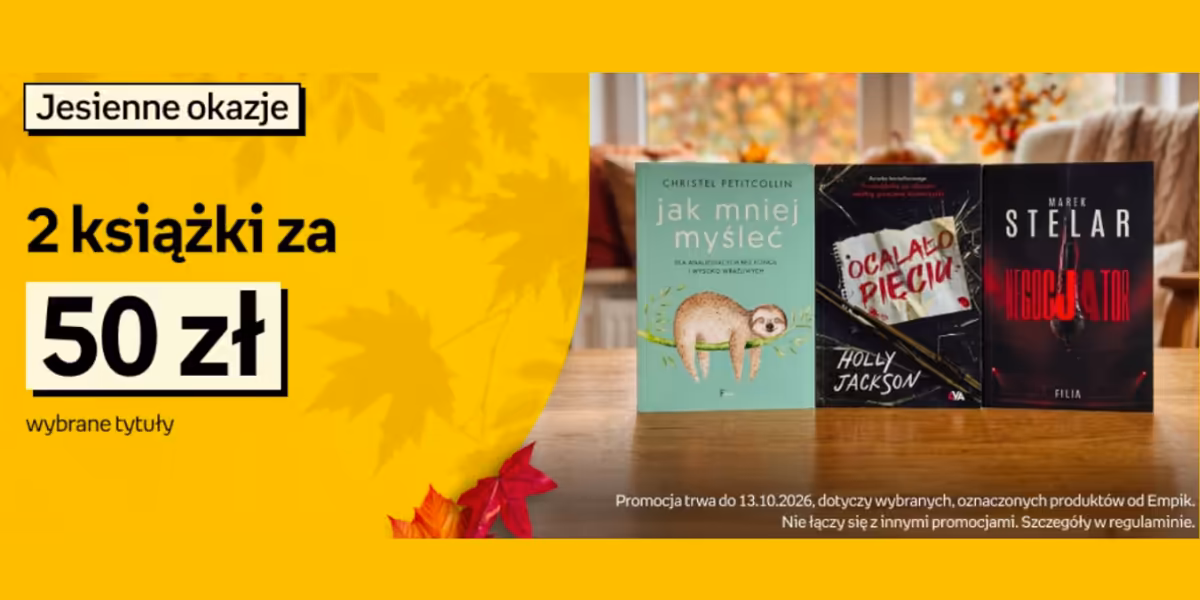 Empik: 50 zł za 2 książki