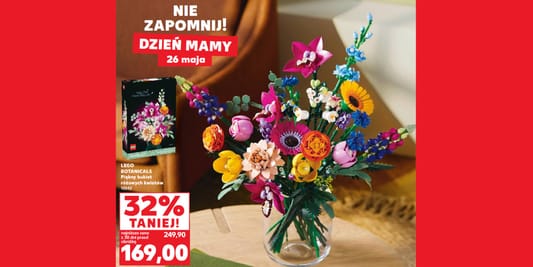 Kaufland: -32% na piękny bukiet kwiatów LEGO® Botanicals 22.05.2025