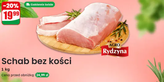 Dino: -20% na schab bez kości 03.06.2025