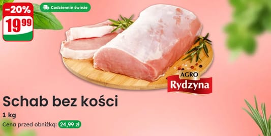 Dino: -20% na schab bez kości 03.06.2025