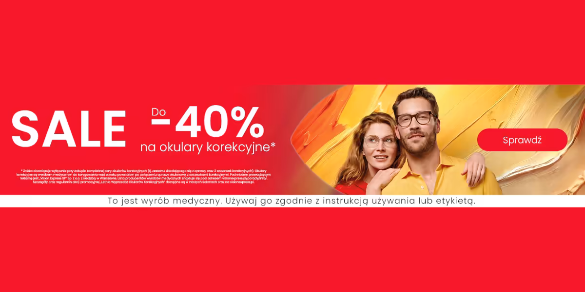 Vision Express: Do -40% na okulary korekcyjne
