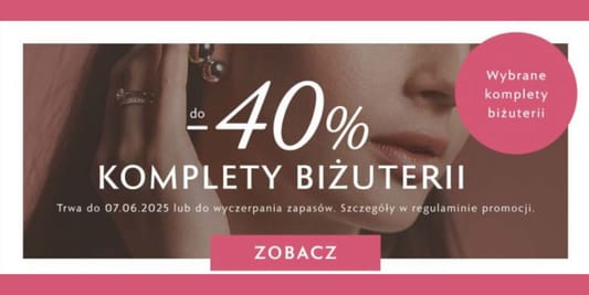 W. KRUK: Do -40% na wybrane komplety biżuterii 07.05.2025