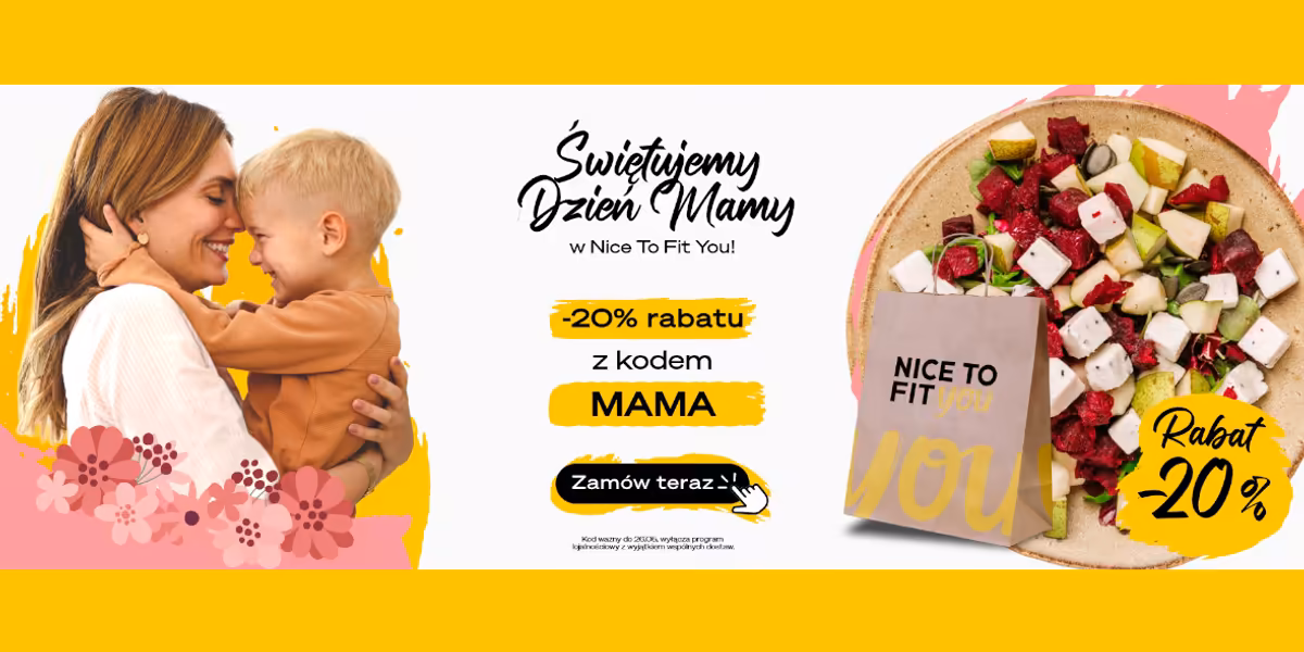 Nice To Fit You: KOD rabatowy -20% na catering dietetyczny