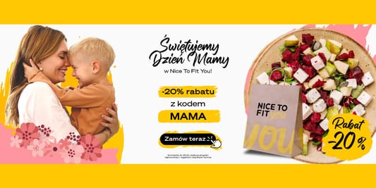 Nice To Fit You: KOD rabatowy -20% na catering dietetyczny 22.05.2025