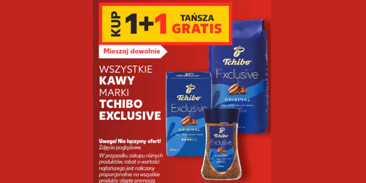 Kaufland: 1+1 GRATIS na wszystkie kawy Tchibo Exclusive