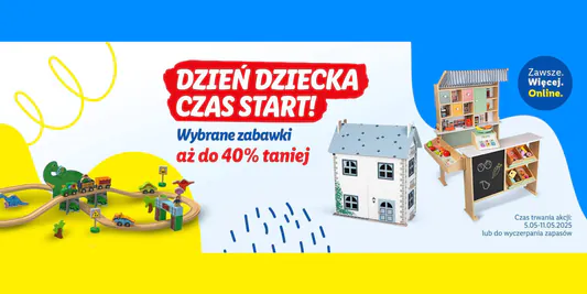 Lidl: ONLINE Do -40% na wybrane zabawki 05.05.2025